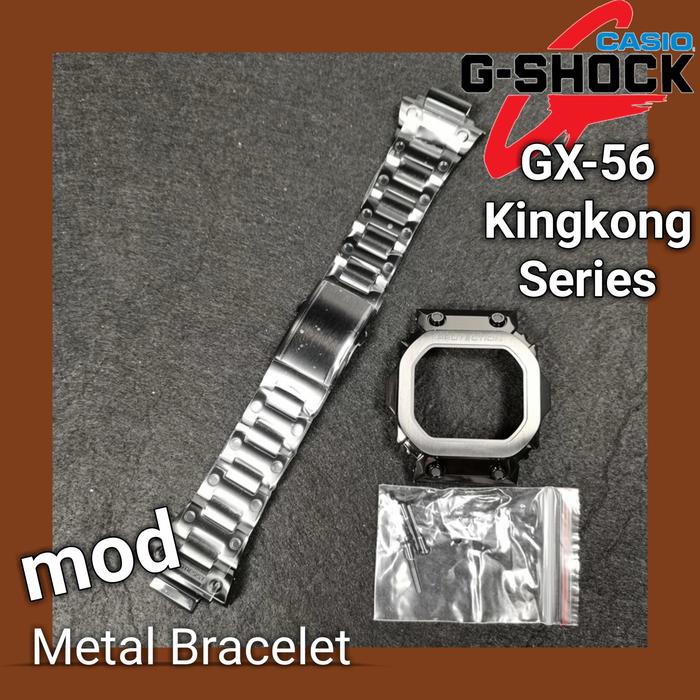 G-Shock Gshock Full Metal GX56 GX-56 Bezel BNB Mod Custom Silver