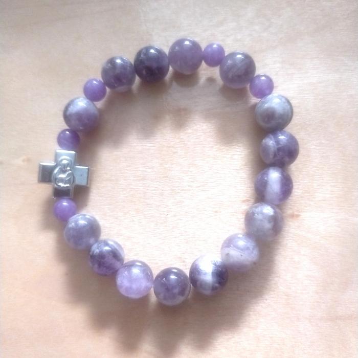 gelang Rosario batu kecubung