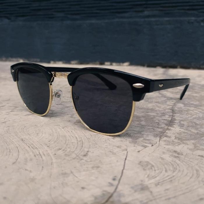 Kacamata Ellington Clubmaster Black List Gold Pria Wanita