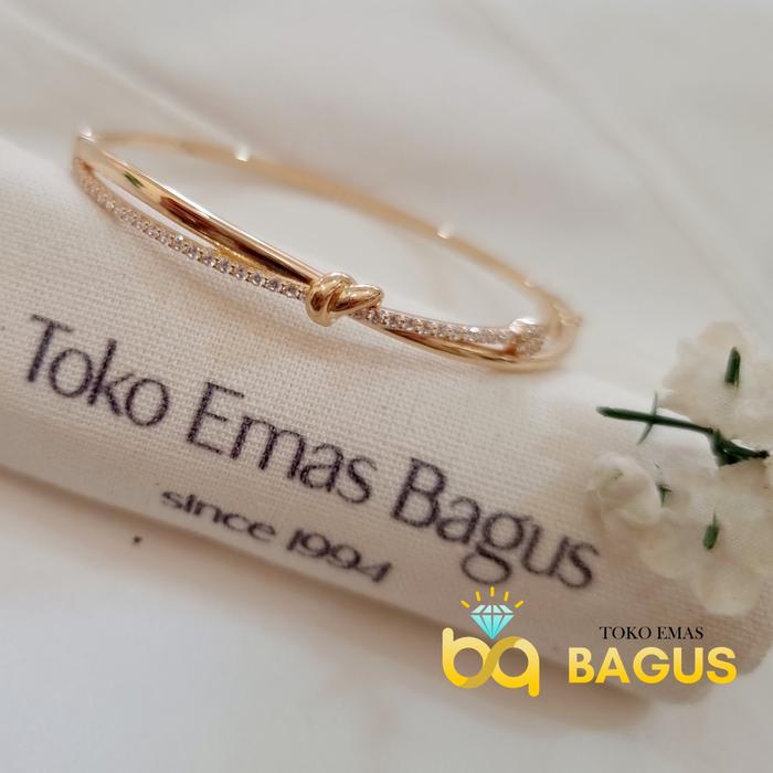 Gelang Oval Emas Model kd300 / Gelang Emas Poles Mata King Halim