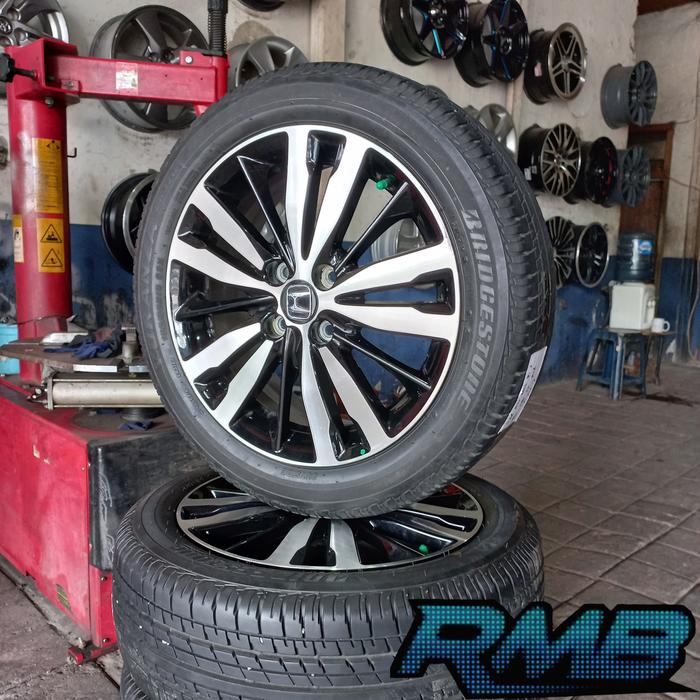 VELG MOBIL BEKAS OEM JAZZ RS RING 16 + BAN TURANZA 185/55 R16