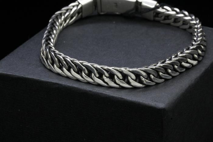 GELANG RANTAI PERAK BAKAR ORI 925 PRIA