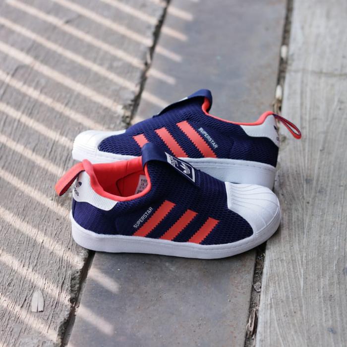 Adidas Superstar 360 Kids Original "Navy Orange White"