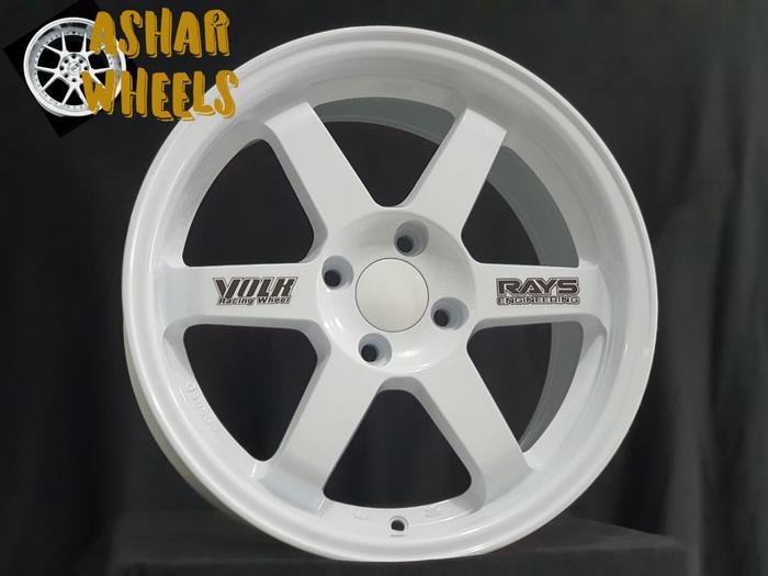 Velg mobil murah banget R16 te37 putih