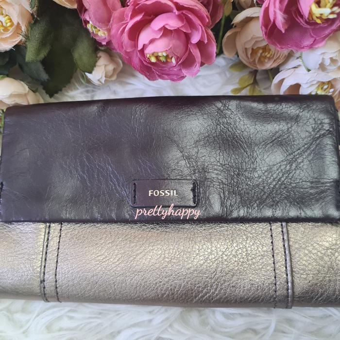 Fossil Ellis Metallic Brown Wallet