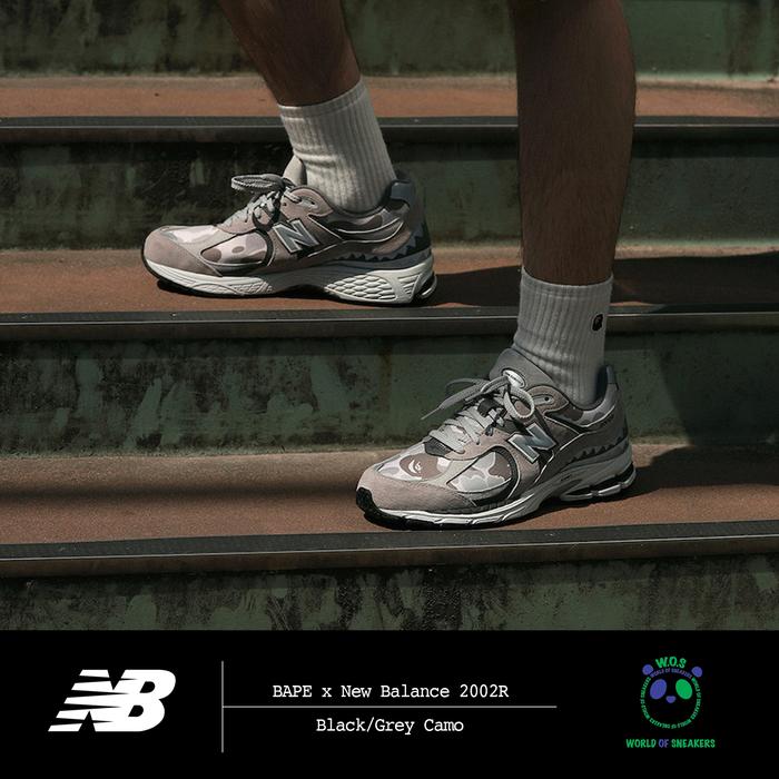 BAPE x New Balance 2002R "Grey Camo"