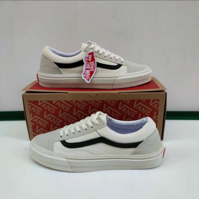 sepatu putih vans oldskool putih