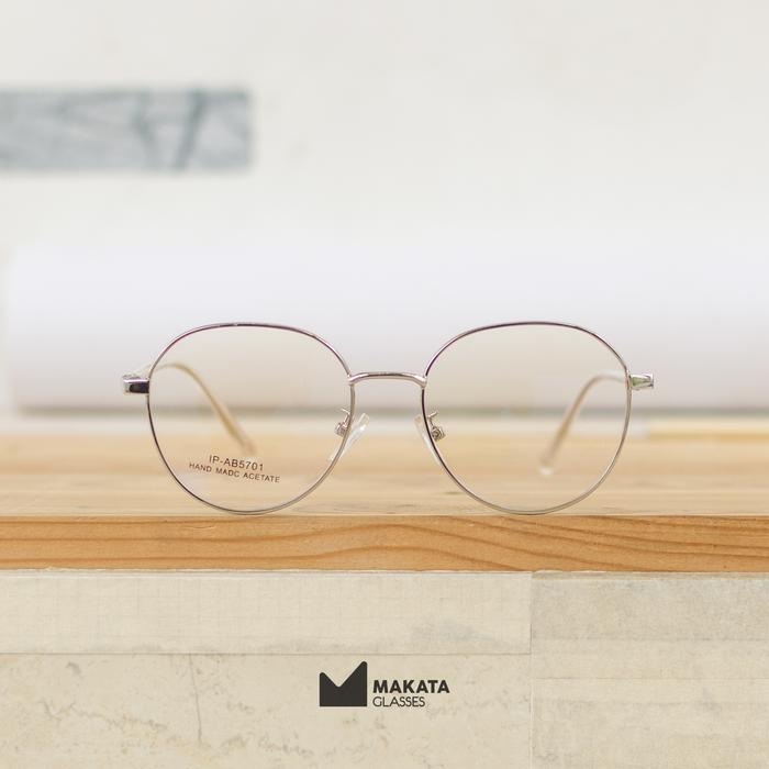 MakataGlasses - Frame Besi Oval Tangkai Plastik - WIDATI 05