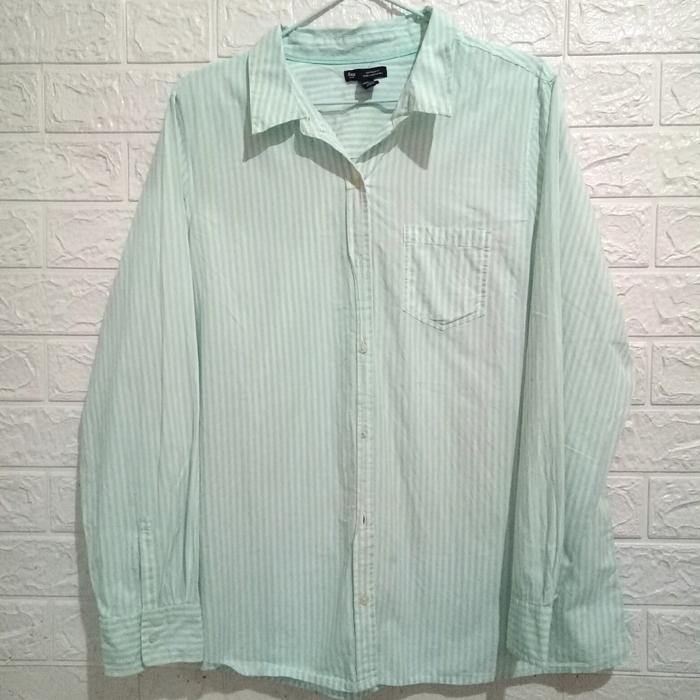 GAP -Thrift/Prelove Kemeja Pria (Unisex) Salur Branded (Like New)