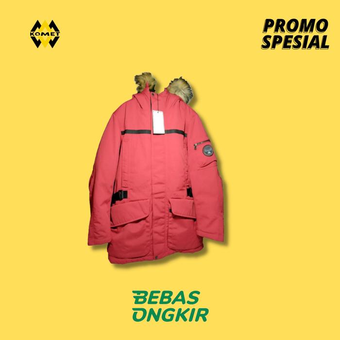 Jaket Parka Napapijri Achesson Red Down Original