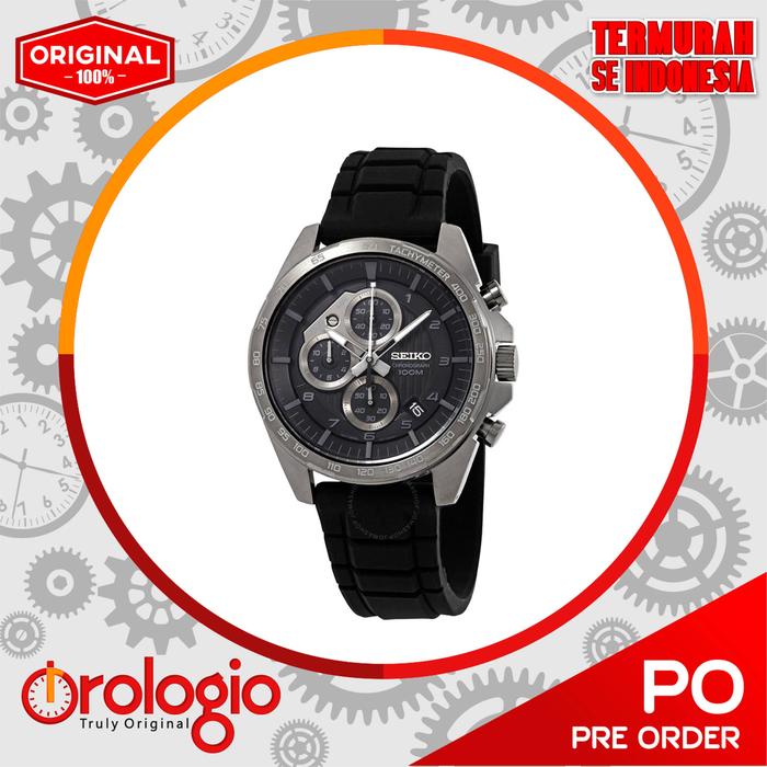 SEIKO Motorsport Chronograph Black Dial Men's Watch SSB327P1