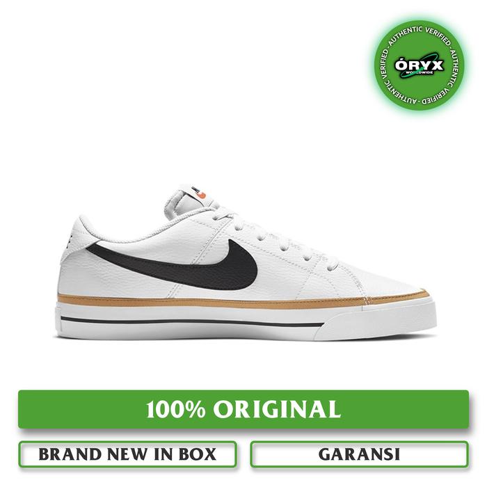 Nike Court Legacy Leather White / Black / Desert Ochre / Gum