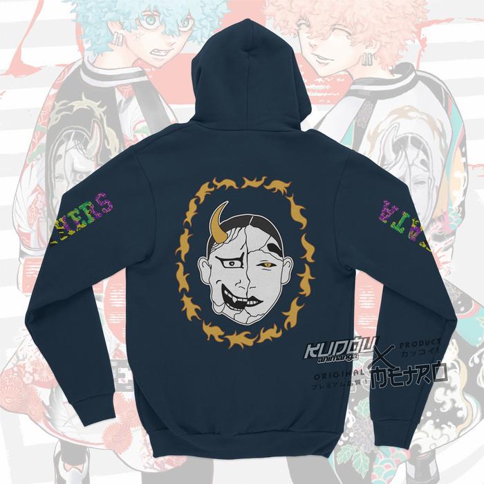 Jaket Smiley Nahoya Sukajan Kawata Brothers Anime Manga Tokyo Revenger