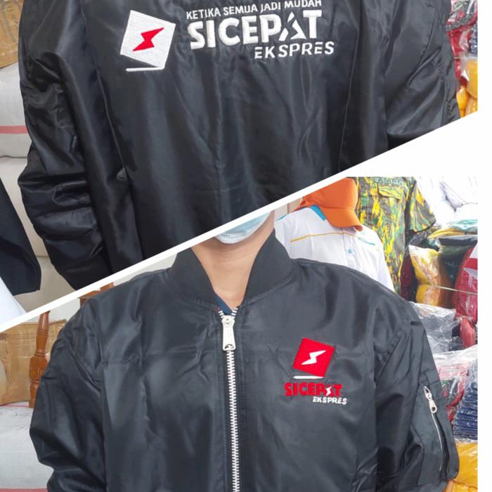 jaket bomber sicepat full bordir jaket sicepat