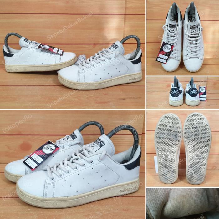 ADIDAS STAN SMITH BLACK SIZE 37 (23.5 CM) SECOND ORIGINAL
