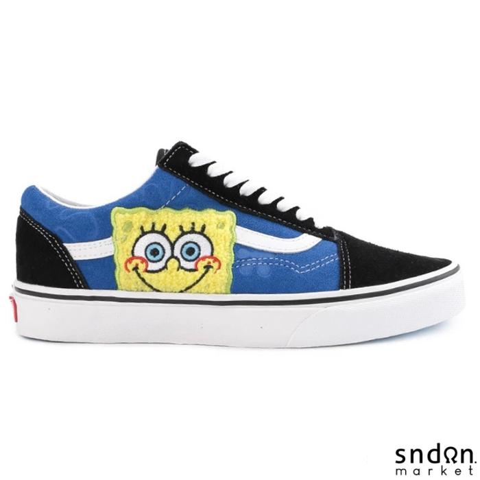 VANS x Spongebob Squarepants Old Skool Black Blue Original BNIB