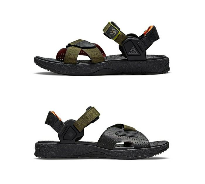 Original 100% Nike Sandal ACG Air Deschutz x Sig Zane Olive