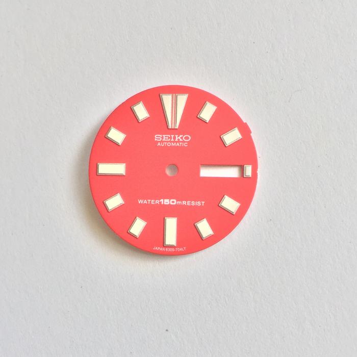 Dial plat seiko merah 6309