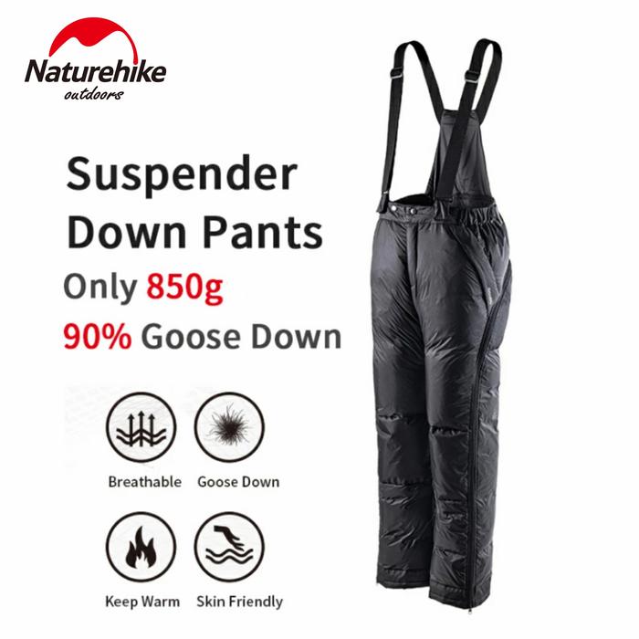 CELANA SUSPENDER GOOSE DOWN NATUREHIKE NH20FS034 TEBAL MUSIM DINGIN