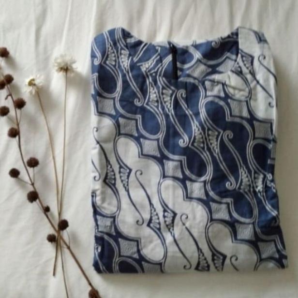 Indigo Maxi Dress Batik Pekalongan