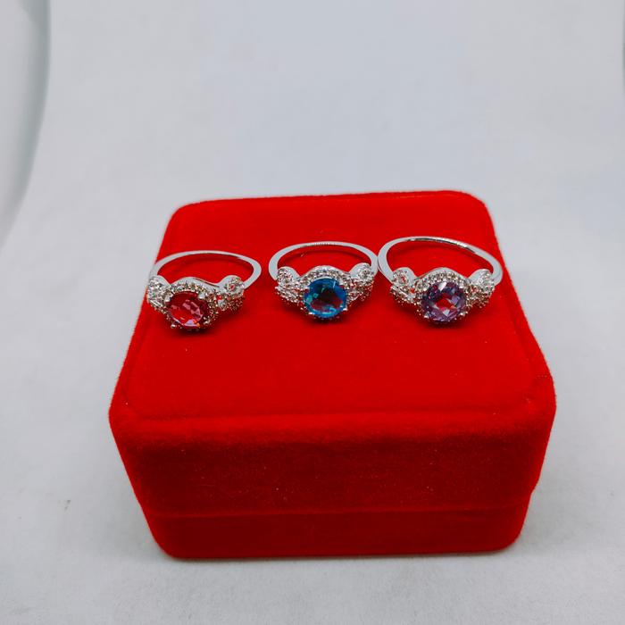 cincin Dewasa Asli xuping lapisan emas putih cc2
