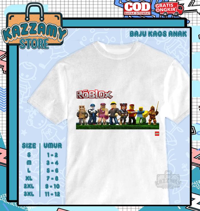 Baju Kaos Anak Lego Roblox And Friend's - Kazzamy