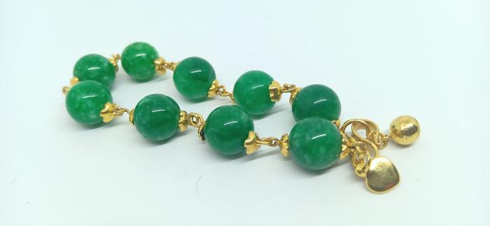 Gelang Giok Lapis Emas 24k