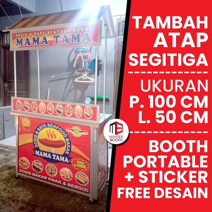 [ Tambah Atap ] Booth Portable sosis bakar / takoyaki / bakso bakar