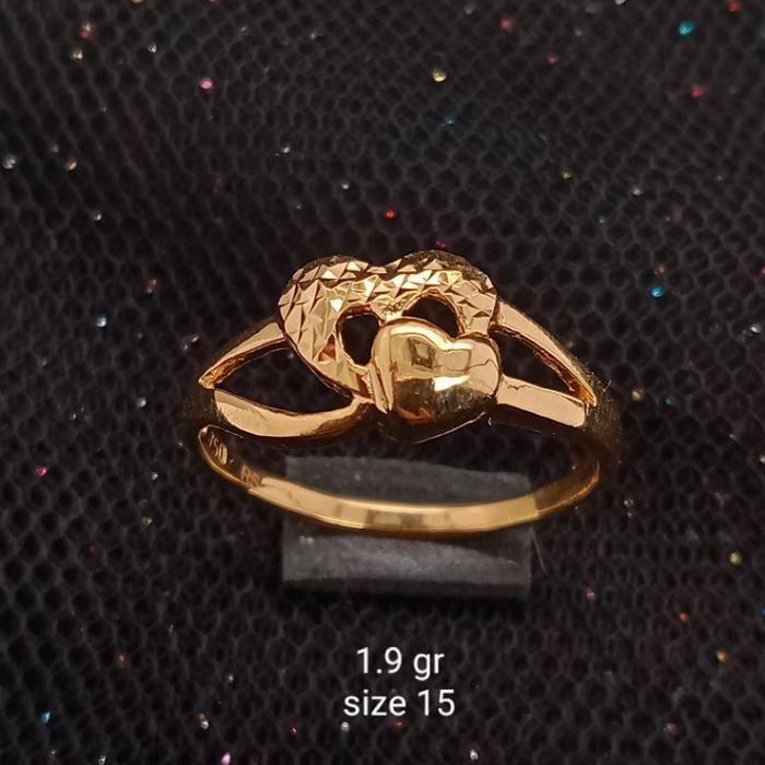 cincin emas 1.9 Gr kadar 750 toko emas gajah online Salatiga 725