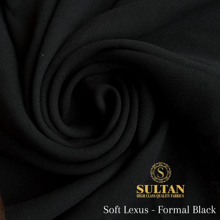Kain Sultan Soft Lexus Jetblack Polos