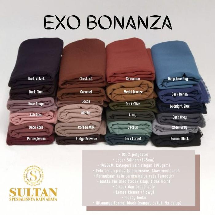 Kain Sultan Exo Bonanza Polos