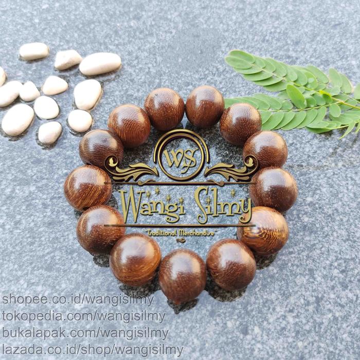 Gelang Kayu Liwung Macan Asli - Gelang Liwung Macan Hitam 15mm