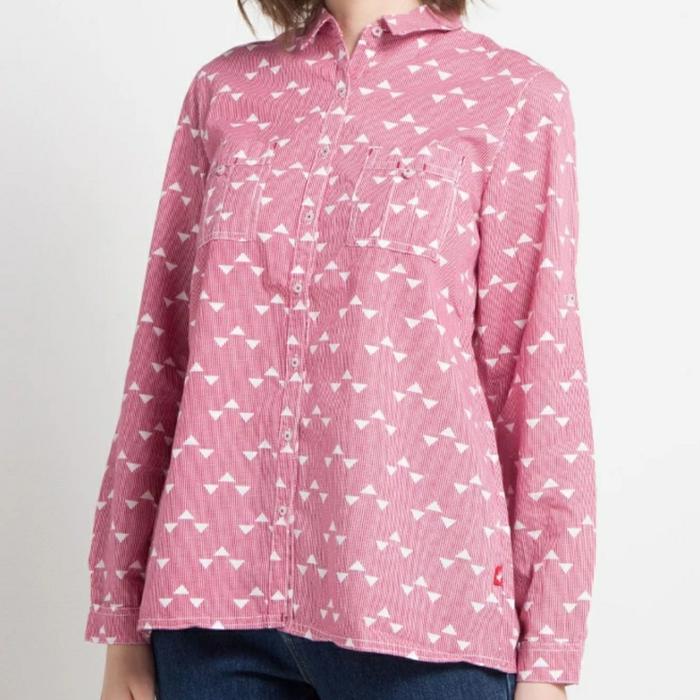 Kemeja Panjang XXL Wanita Perempuan Big Size 2XL Cardinal Girl