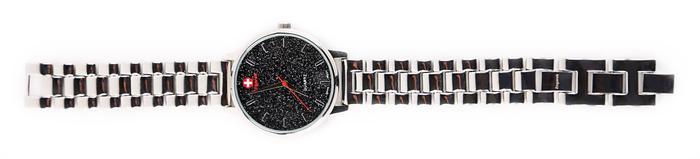 ZEGAREK Watch SIlver black dial C6562