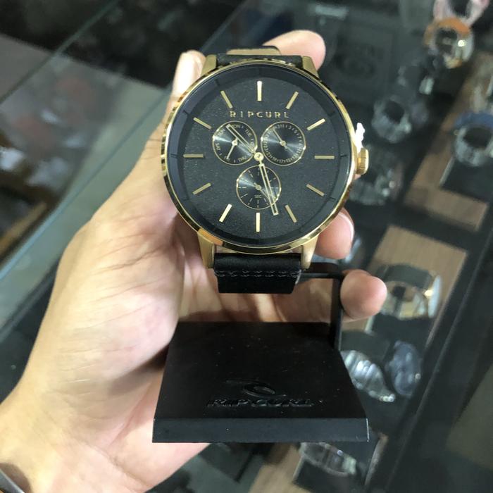JAM TANGAN PRIA RIPCURL ORIGINAL P19 DETROIT MULTI GOLD LEATHER GOLD