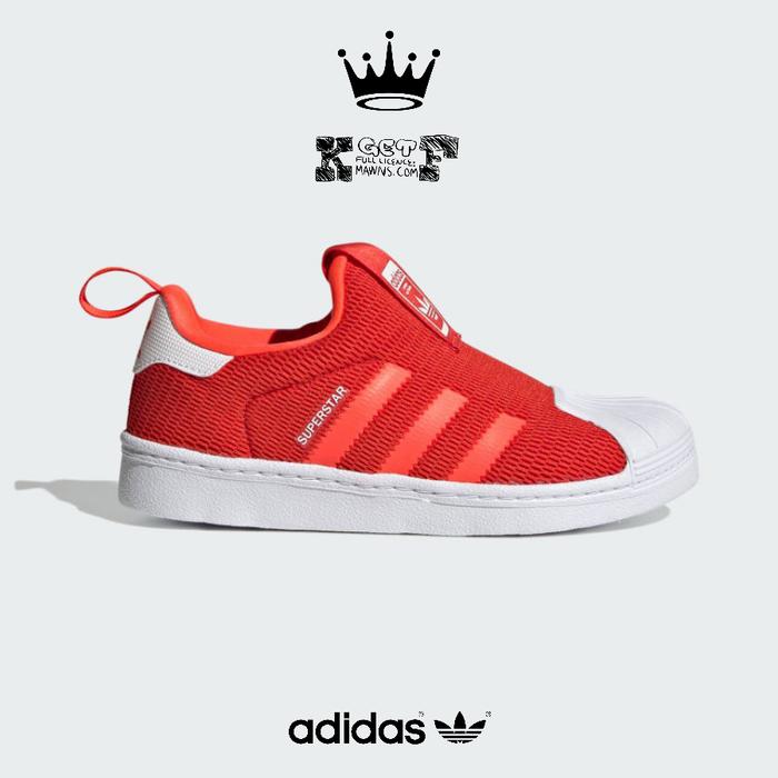 ADIDAS KIDS SUPERSTAR 360 original "Orange White"