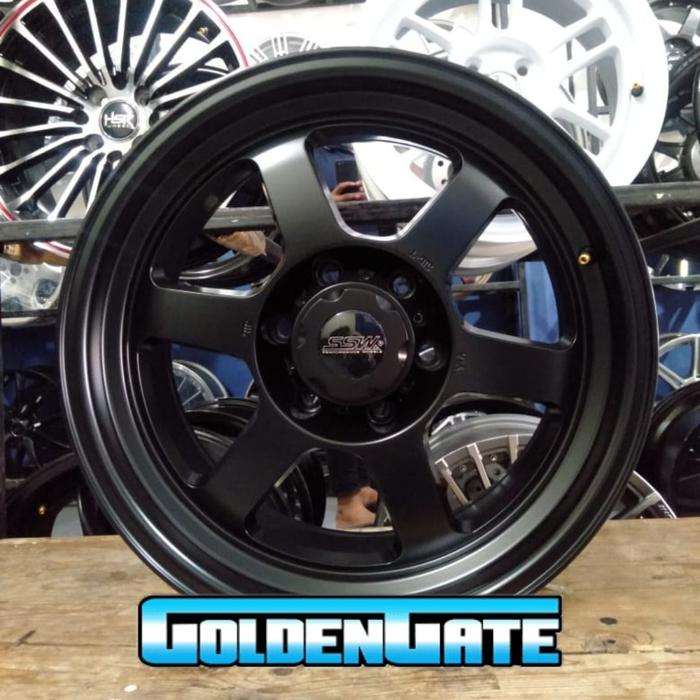 VELG TE37 SSW ori thailand Ring18 pcd 6x139,7 black ready dipalembang