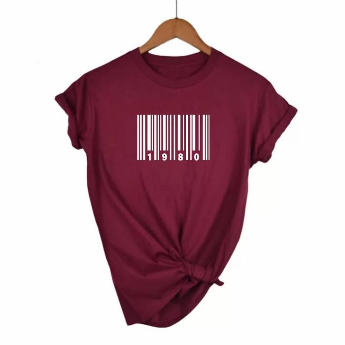 kaos wanita Oneck scan