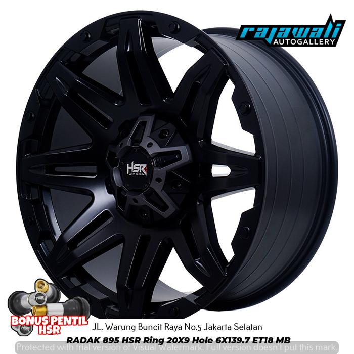 VELG MOBIL RING 20 PAJERO FORTUNER HILUX DC STRADA TRITON - HSR RADAK