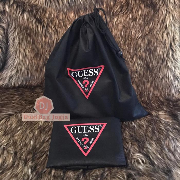 DB GUESS uk L 45X45 DustBag Tas Serut Sarung Cover Dust Bag Branded