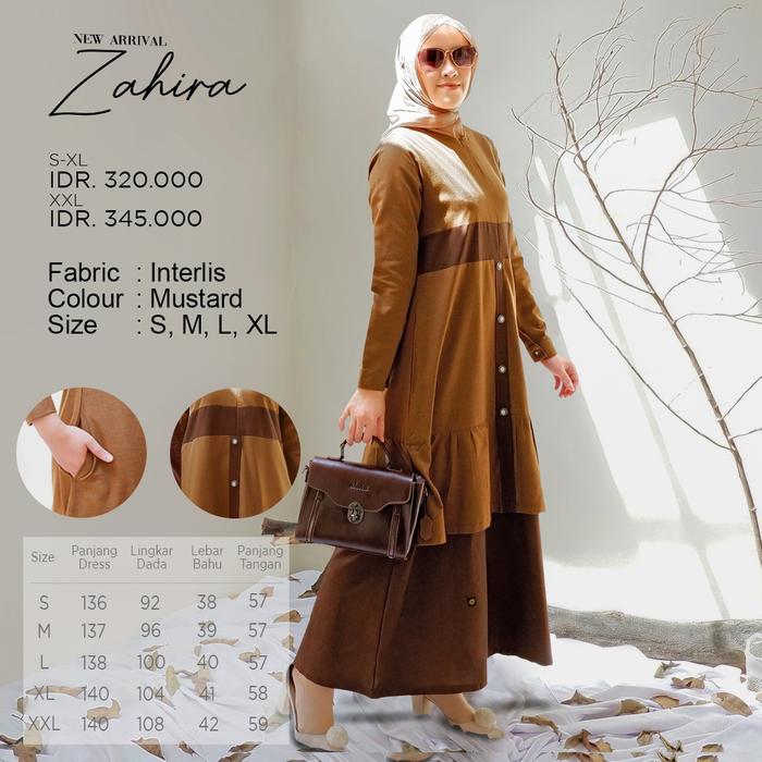 Gamis Terbaru Endomoda Zahira / Dress Pakaian Baju Muslim Wanita