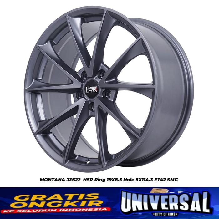 Velg Mobil Ring 19 Hsr Wheel Montana R19 Pelek Xtrail Silvia Murano