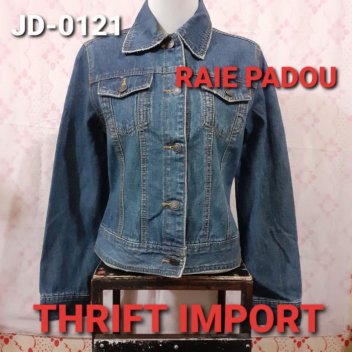 jaket jeans corp wanita jaket denim thrift RAIE PADOU