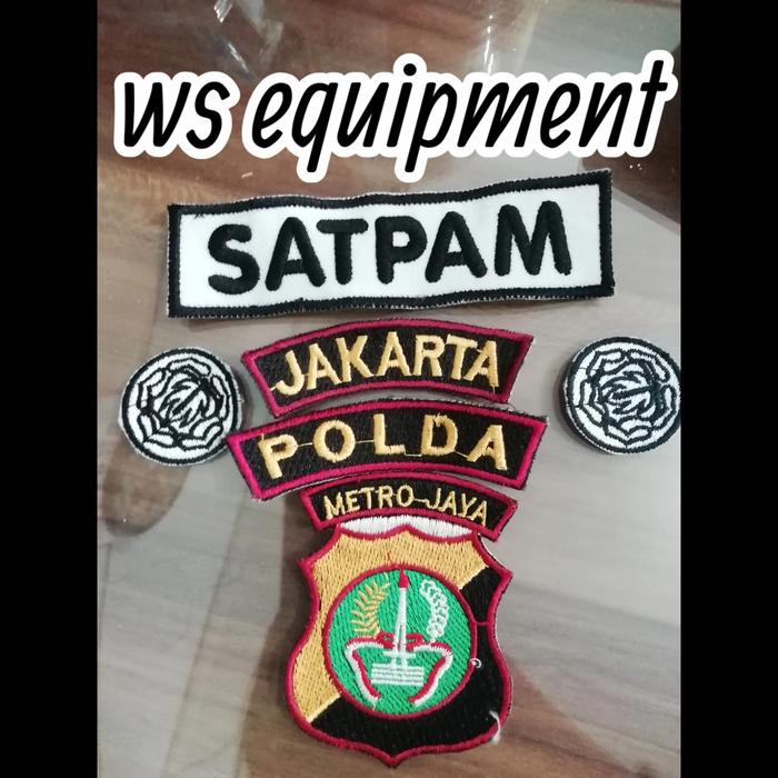 Atribut Satpam BORDIR Lengkap