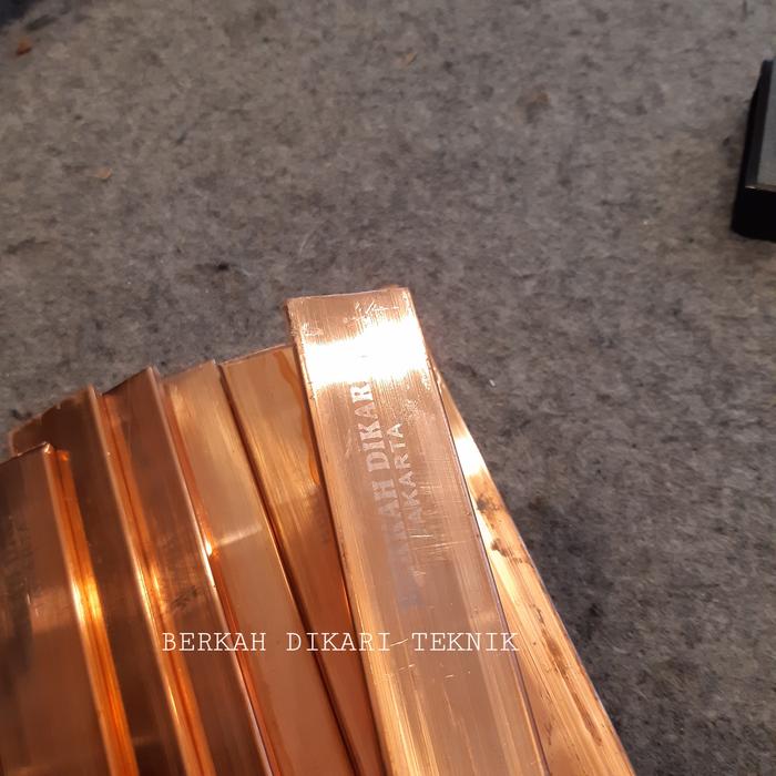 Plat tembaga busbar / plat strip tembaga 5mm x 30mm x 500mm