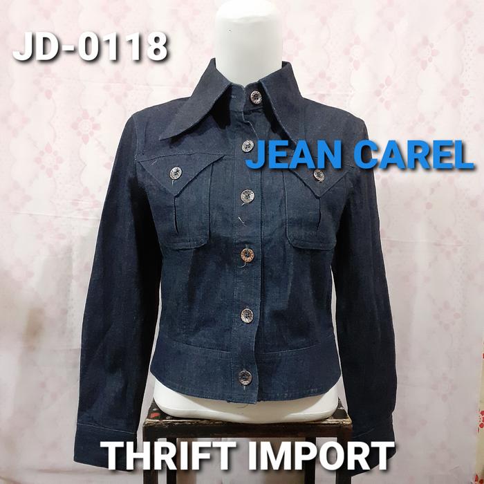 jaket jeans wanita thrift JEAN CAREL Condition 99%