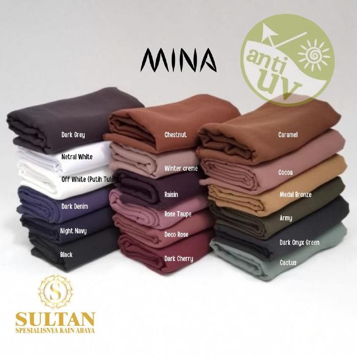 Kain Abaya Sultan Mina Anti Uv Polos