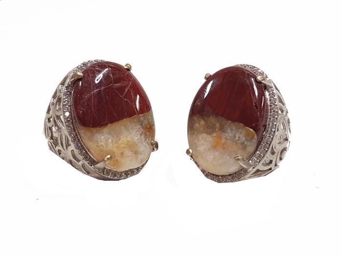 Cincin Merah Putih - Red Jasper Spesial HUT RI ke-76