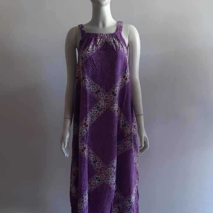 daster batik tanktop cap premium purple