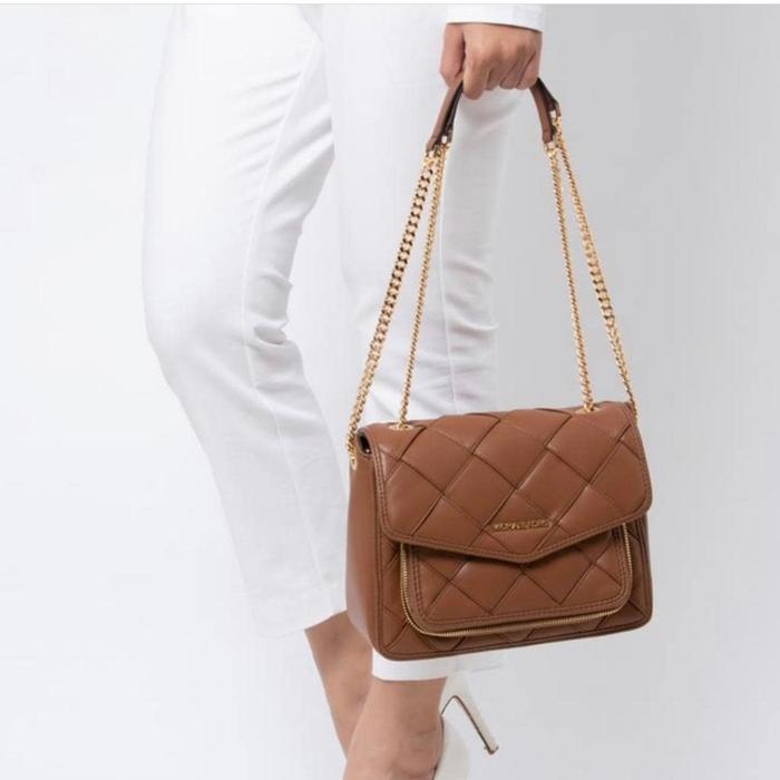 TAS WANITA BRANDED ORIGINAL - MK REGINA MEDIUM FLAP LUGGAGE